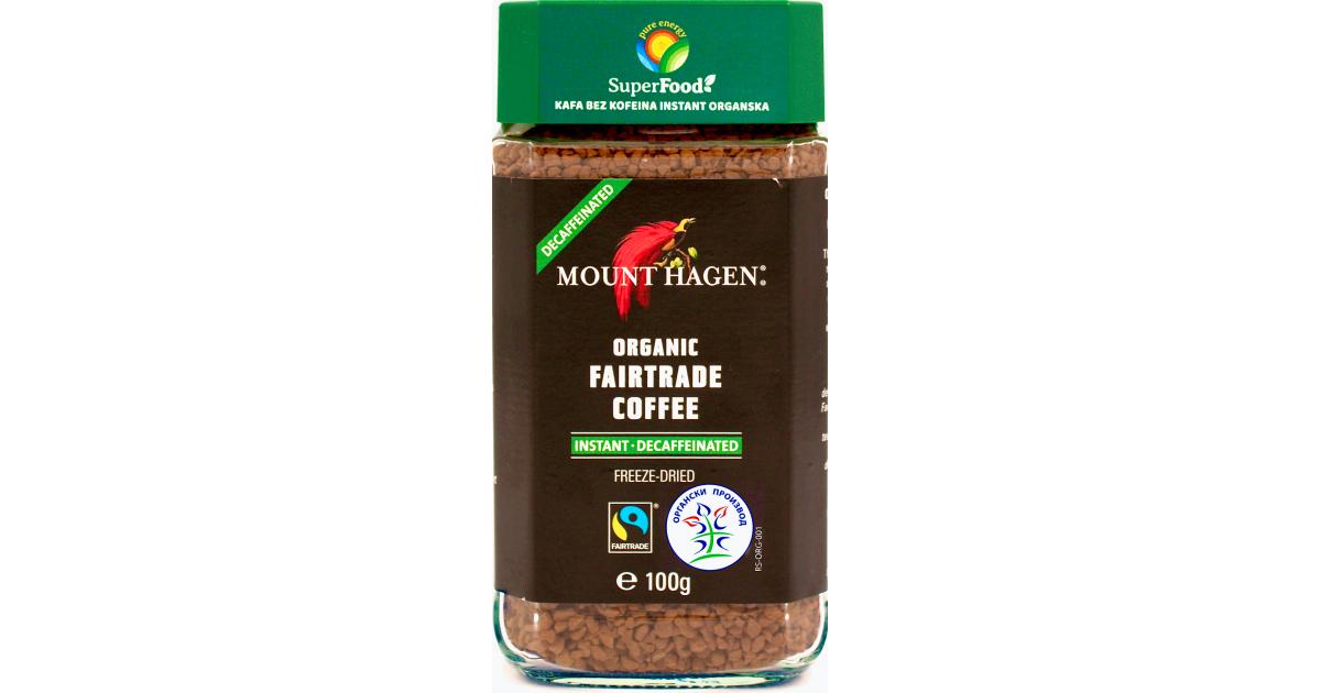 Organska Kafa Instant Bez Kofeina 100g Mount Hagen Superfood Doo Superfood D O O