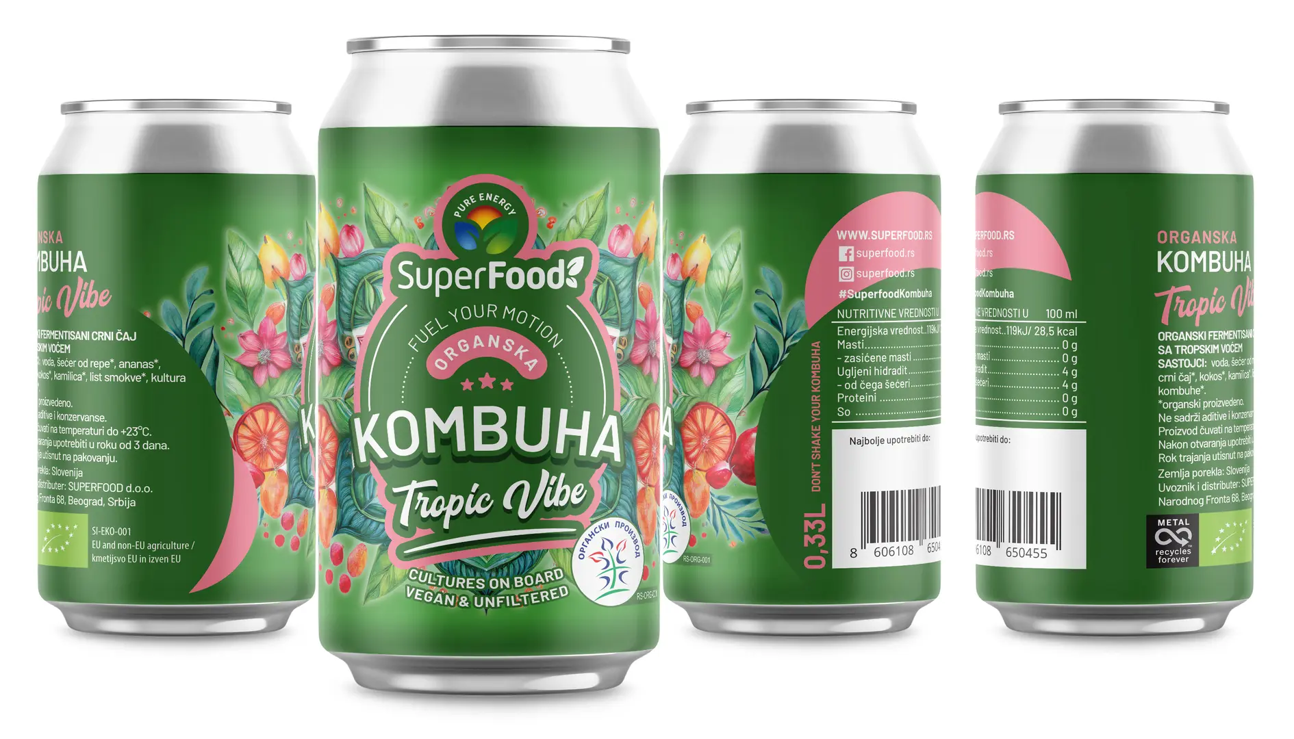 Superfood kombuha tropic vibe