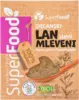 Lan mleveni zlatni organski 150g superfood doo front isolated