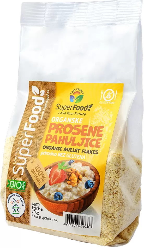 prosene pahuljice organske 200g SuperFood doo side