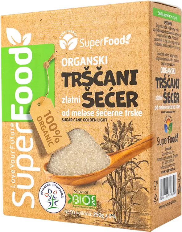 Trscani secer organski 250g superfood doo side isolated