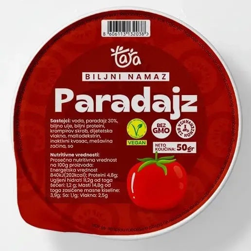 Paradajz biljni namaz   tara   superfood doo front